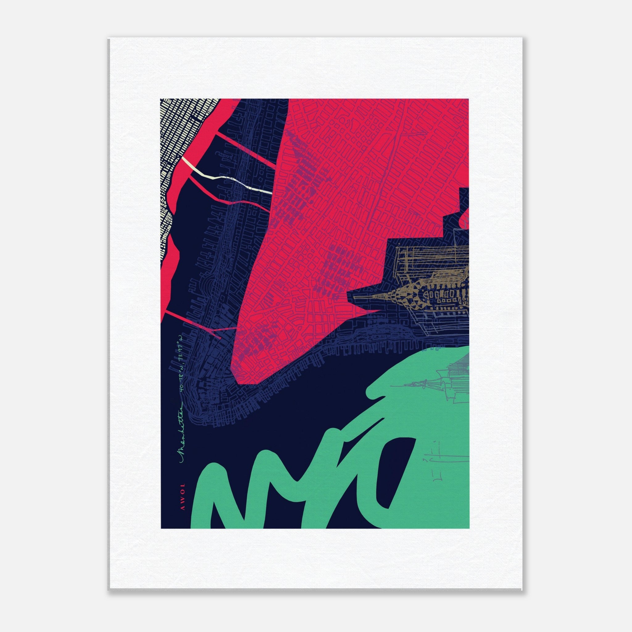 New York CIty Abstraction: Canvas Print