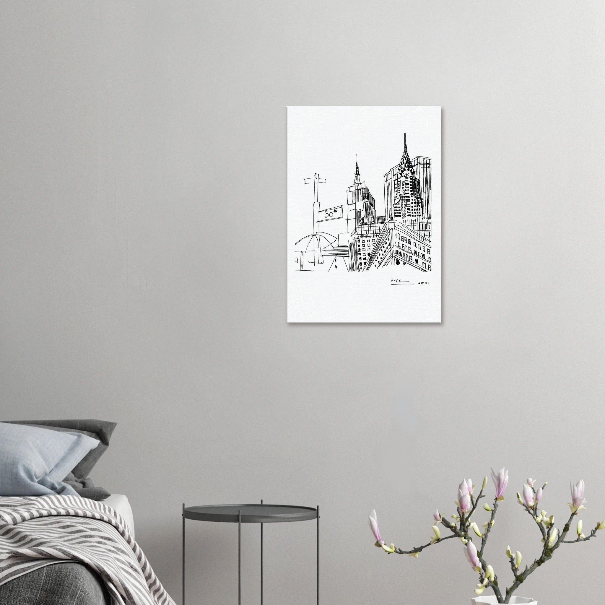 New York City Art, Iconic Skyscrapers: Canvas Print