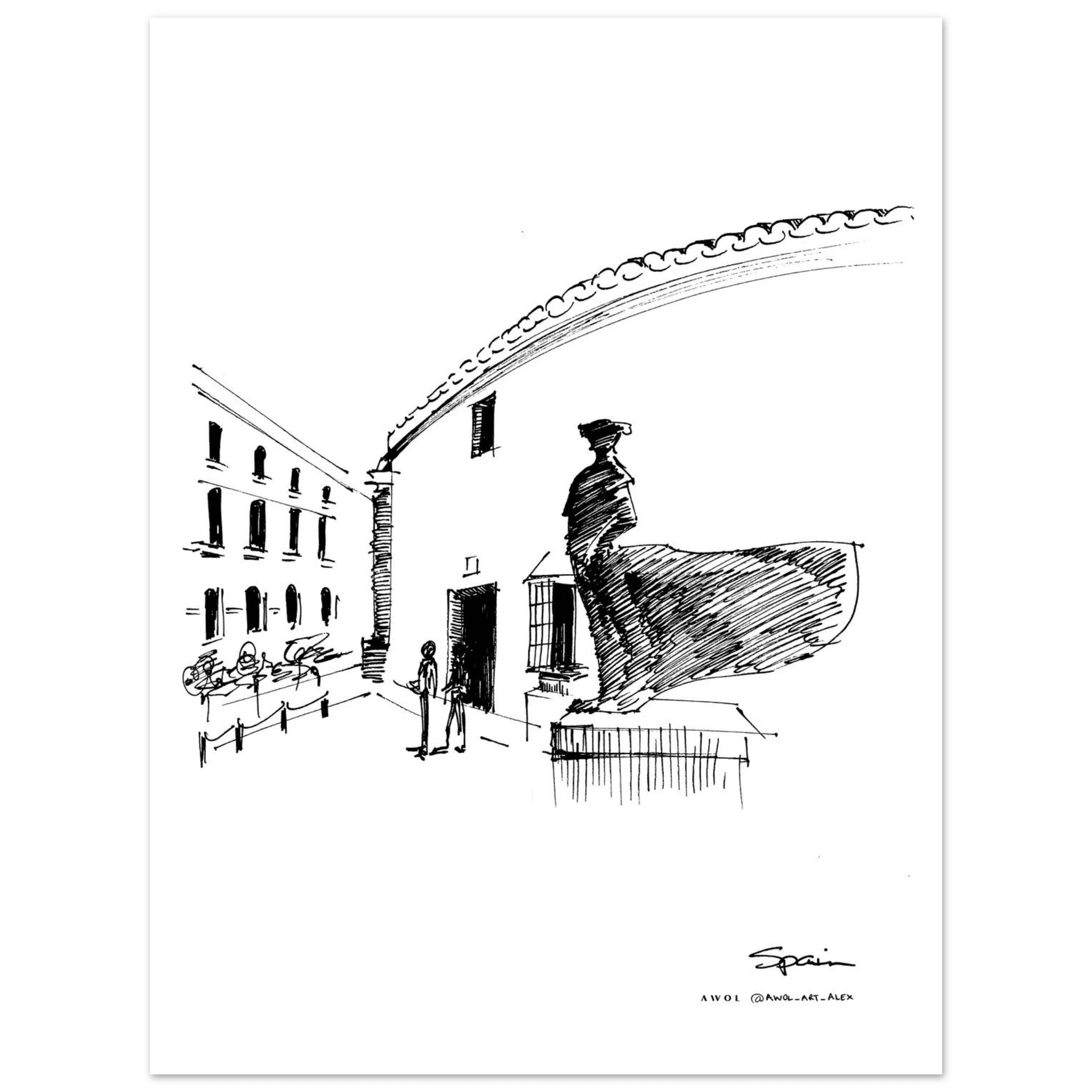 The Spirit of Andalucia, Spain – Ronda Street Style: Fine Art Poster