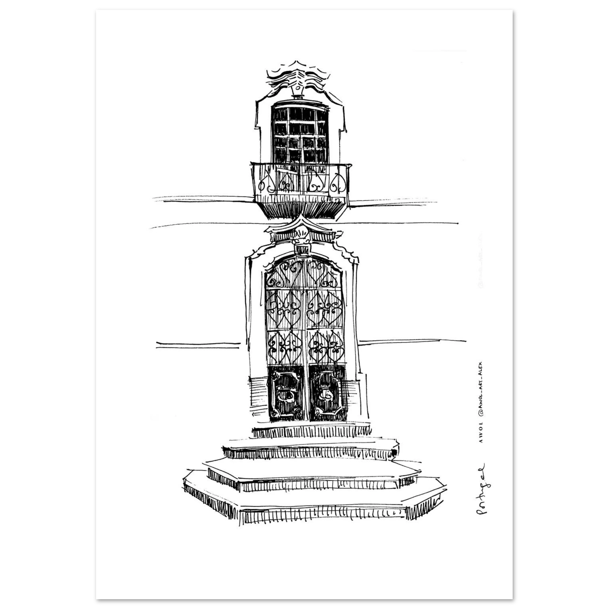 Portugese Portals: Windows & Doorways, Fine Art Poster