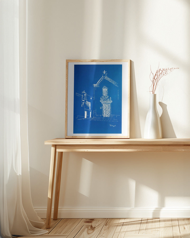 Small Portugese Town By The Sea: Fine Art Poster