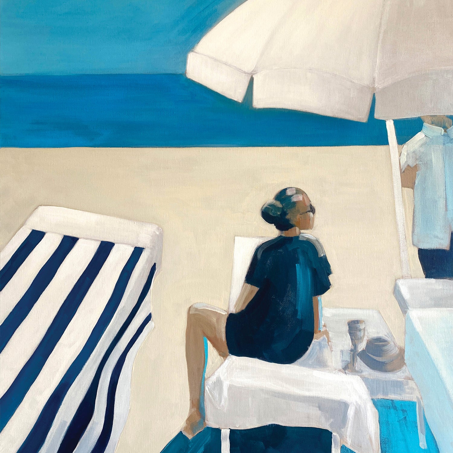 Mediterranean Beach Bliss, Part 2: Fine Art Wooden Framed Poster