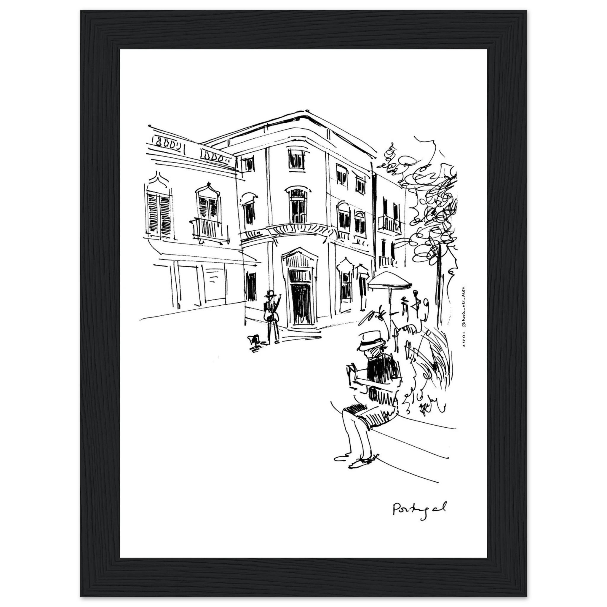 A Lazy Afternoon in Portugal: Framed Fine Art Print